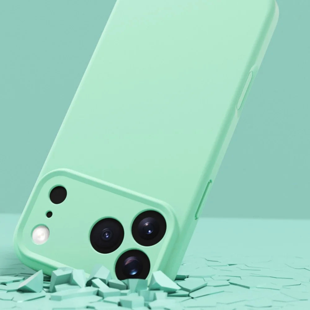 YCADEN For iPhone 17 Pro Max Case Precise Cutouts TPU Phone Back Cover - Grass Green - 4