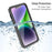REDPEPPER PRO Series for iPhone 14 Plus IP68 Waterproof Anti-drop Transparent Phone Case Full Protection Smartphone Cover - 6