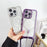 For iPhone 15 Pro Max Case Compatible with MagSafe Electroplating Edge TPU Phone Cover with Shoulder Strap - Purple - 3