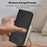 For iPhone 16 Pro Max Case Panda Imprint RFID Blocking Wallet Leather Phone Cover with Wrist Strap - Black - 5