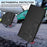 For iPhone 16 Pro Max Case Panda Imprint RFID Blocking Wallet Leather Phone Cover with Wrist Strap - Black - 6