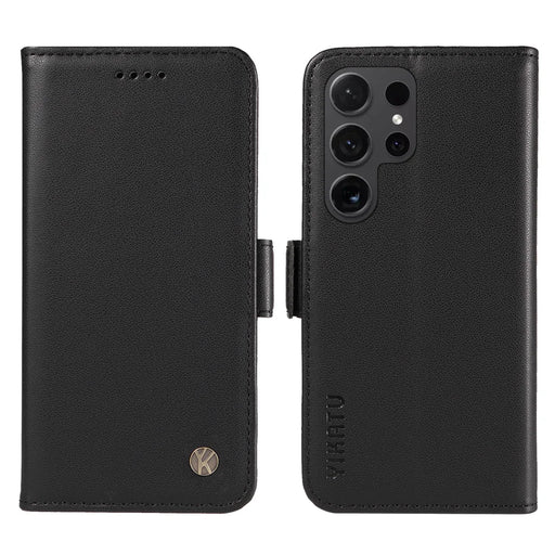 YIKATU For Samsung Galaxy S24 Ultra Wallet Phone Case  YK-003 Leather Stand Cover -  Black - 1