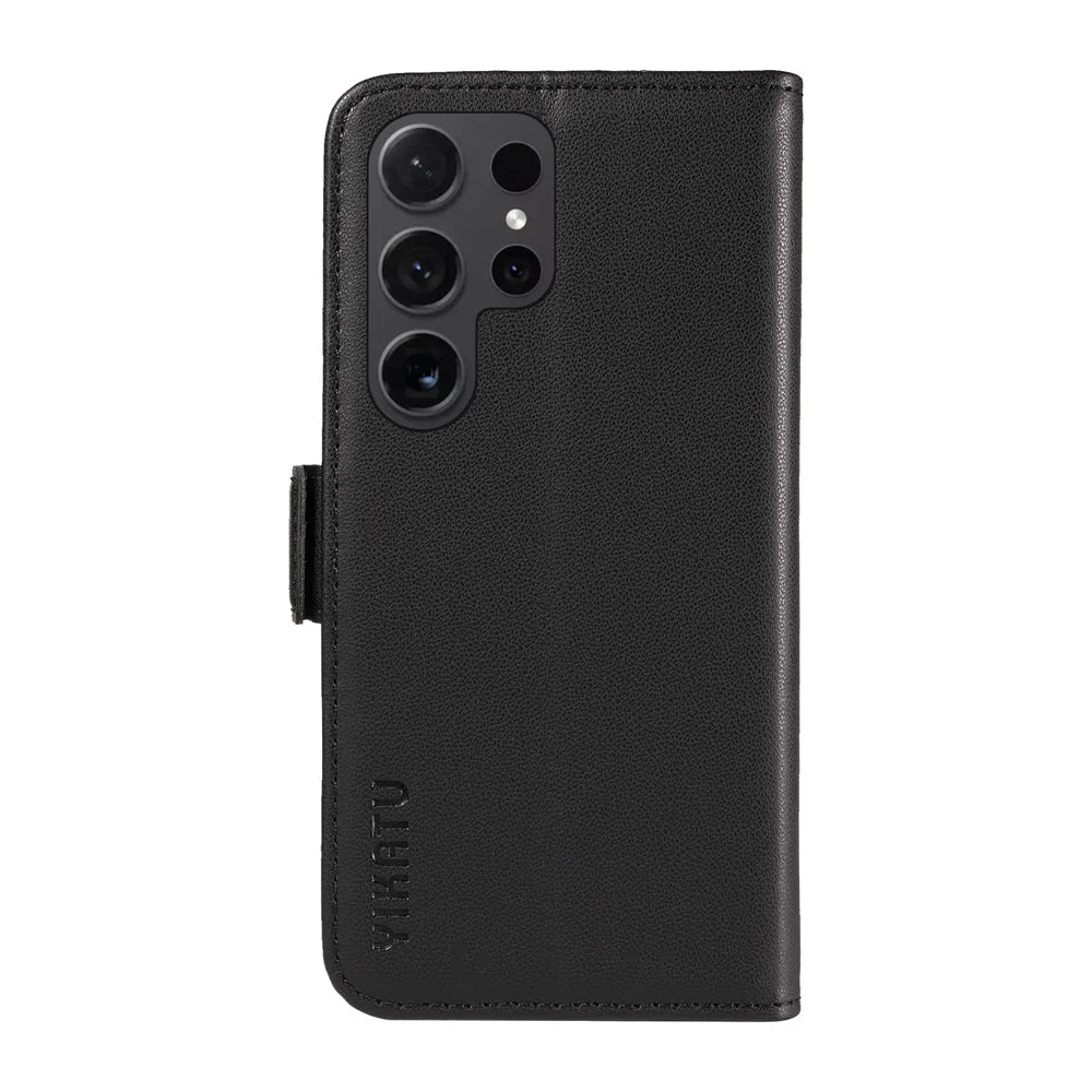 YIKATU For Samsung Galaxy S24 Ultra Wallet Phone Case  YK-003 Leather Stand Cover -  Black - 7