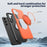 For Samsung Galaxy S23+ Magnetic Case Rotating Kickstand TPU + PC Phone Cover - Orange - 6