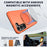 For Samsung Galaxy S23 FE Magnetic Case Rotating Kickstand TPU + PC Phone Cover - Orange - 2