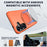 For Samsung Galaxy S24 / Galaxy S25 Magnetic Case Rotating Kickstand TPU + PC Phone Cover - Orange - 2