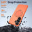 For Samsung Galaxy S24 / Galaxy S25 Magnetic Case Rotating Kickstand TPU + PC Phone Cover - Orange - 4