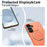 For Samsung Galaxy S24 / Galaxy S25 Magnetic Case Rotating Kickstand TPU + PC Phone Cover - Orange - 5
