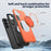 For Samsung Galaxy S24 / Galaxy S25 Magnetic Case Rotating Kickstand TPU + PC Phone Cover - Orange - 6