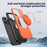 For iPhone 14 Pro Max Magnetic Case Rotating Kickstand TPU + PC Phone Cover - Orange - 6