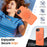 For iPhone 17e / 16e Magnetic Case Rotating Kickstand TPU + PC Phone Cover - Orange - 3