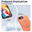 For iPhone 17e / 16e Magnetic Case Rotating Kickstand TPU + PC Phone Cover - Orange - 5
