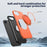 For iPhone 17e / 16e Magnetic Case Rotating Kickstand TPU + PC Phone Cover - Orange - 6