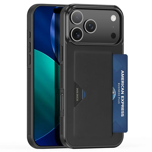 DUX DUCIS Pocard Series For iPhone 17 Pro Max Case Card Holder Leather + PC + TPU Phone Cover - 1