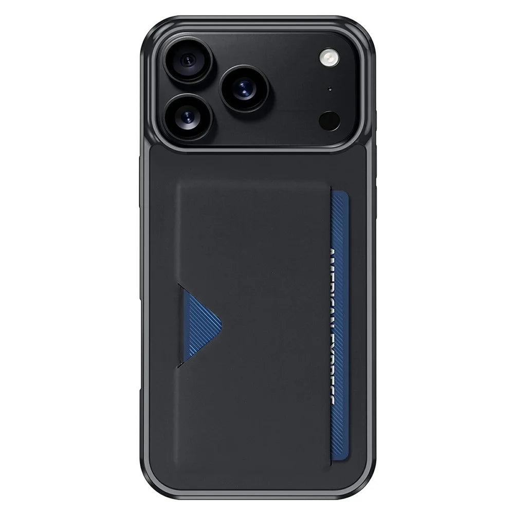 DUX DUCIS Pocard Series For iPhone 17 Pro Max Case Card Holder Leather + PC + TPU Phone Cover - 2