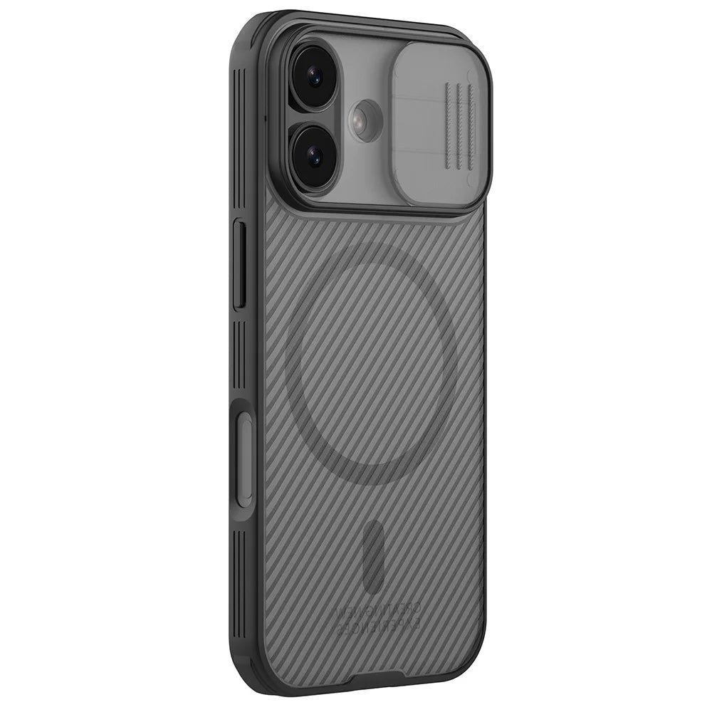 NILLKIN Camshield Pro Magnetic Series For iPhone 17 Case TPU + PC Clear Black Phone Cover with Camera Slider - 1