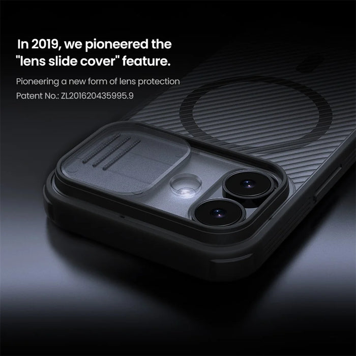 NILLKIN Camshield Pro Magnetic Series For iPhone 17 Case TPU + PC Clear Black Phone Cover with Camera Slider - 7