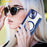 AMORUS For iPhone 14 Case Compatible with MagSafe RFID Blocking Card Holder Leather Phone Cover - Sapphire - 7
