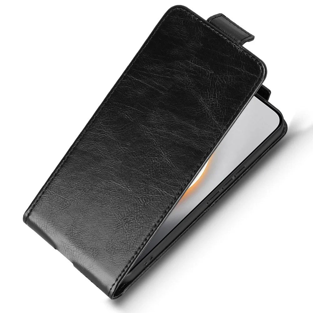 For TECNO Pova 7 Ultra 5G Stand Case Magnetic Clasp Vertical Flip Leather Phone Cover with Card Holder - Black - 4