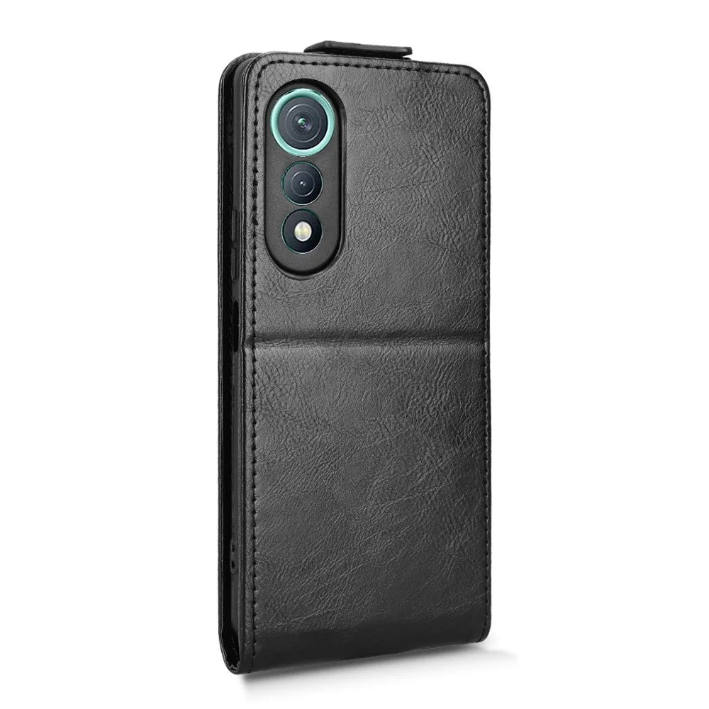 For TECNO Pova Curve 5G LJ8k Stand Case Magnetic Clasp Vertical Flip Leather Phone Cover with Card Holder - Black - 7