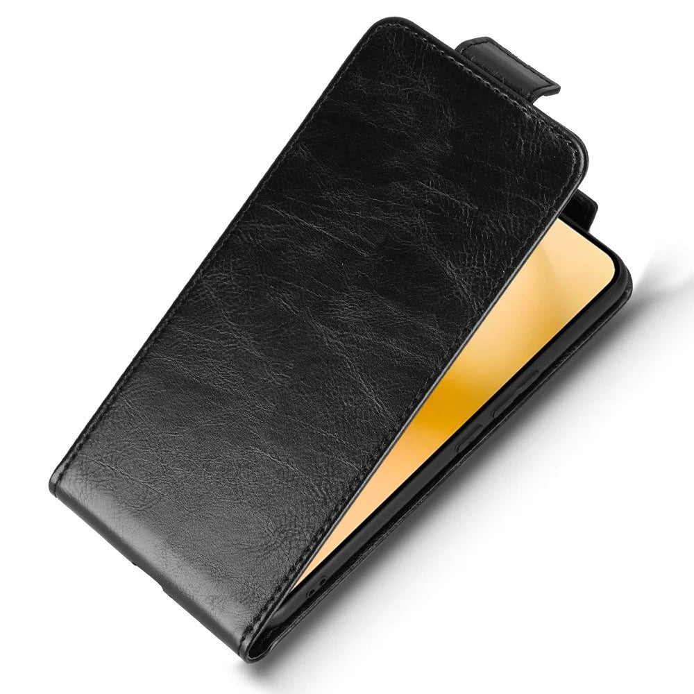 For vivo V60 5G Stand Case Magnetic Clasp Vertical Flip Leather Phone Cover with Card Holder - Black - 4