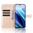 For Cubot A40 Wallet Case Dot Pattern Imprint PU Leather Phone Cover with Wrist Strap - Rose Gold - 2