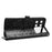 For Cubot P90 Wallet Case Dot Pattern Imprint PU Leather Phone Cover with Wrist Strap - Black - 3
