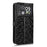For Cubot P90 Wallet Case Dot Pattern Imprint PU Leather Phone Cover with Wrist Strap - Black - 6