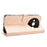 For Oukitel C59 Pro  /  C59 Wallet Case Dot Pattern Imprint PU Leather Phone Cover with Wrist Strap - Rose Gold - 3