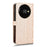 For Oukitel C59 Pro  /  C59 Wallet Case Dot Pattern Imprint PU Leather Phone Cover with Wrist Strap - Rose Gold - 6