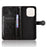 For Umidigi G9x 4G  /  G100x 4G Wallet Case Dot Pattern Imprint PU Leather Phone Cover with Wrist Strap - Black - 4