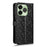 For Umidigi G9x 4G  /  G100x 4G Wallet Case Dot Pattern Imprint PU Leather Phone Cover with Wrist Strap - Black - 6