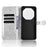 For Umidigi G100 Pro 4G  /  G100 5G Wallet Case Dot Pattern Imprint PU Leather Phone Cover with Wrist Strap - Silver - 4