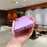 For Samsung Galaxy S25 Ultra Case TPU + PC Shockproof Phone Back Cover with Orange Camera Edge - Transparent Pink - 4