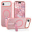 For iPhone Air Case Compatible with MagSafe Kickstand TPU + PC Drop Protection Phone Cover - Pink - 1