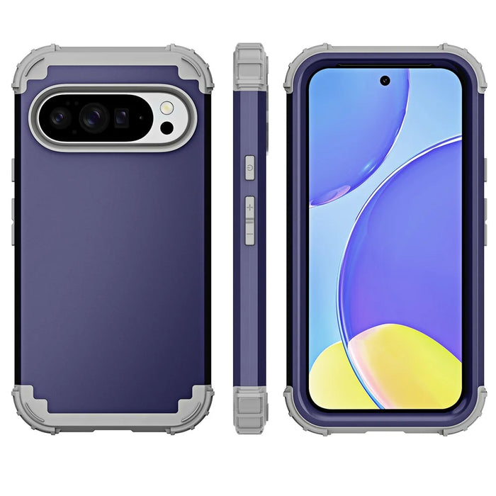 For Google Pixel 10 / 10 Pro Case Shockproof PC + TPU Phone Back Cover - Navy Blue - 2