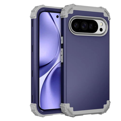 For Google Pixel 10 Pro XL Case Shockproof PC + TPU Phone Back Cover - Navy Blue - 1