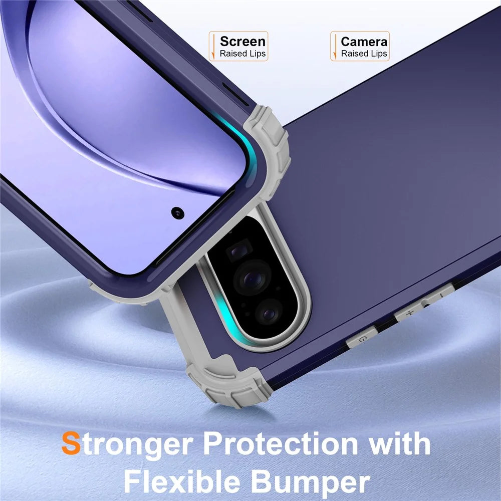 For Google Pixel 10 Pro XL Case Shockproof PC + TPU Phone Back Cover - Navy Blue - 3