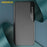 AMORUS For Samsung Galaxy S25 Edge Case View Window Stand PU Leather Phone Cover - Black - 5