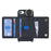 For iPhone SE (2022) / (2020) / 8 / 7 Case with Lanyard / Mirror / Card Holder Grids Pattern RFID Blocking Phone Cover - Black - 2