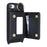 For iPhone SE (2022) / (2020) / 8 / 7 Case with Lanyard / Mirror / Card Holder Grids Pattern RFID Blocking Phone Cover - Black - 4