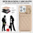 For iPhone 16 Pro Case with Lanyard  /  Mirror  /  Card Holder Grids Pattern RFID Blocking Phone Cover - Beige - 6