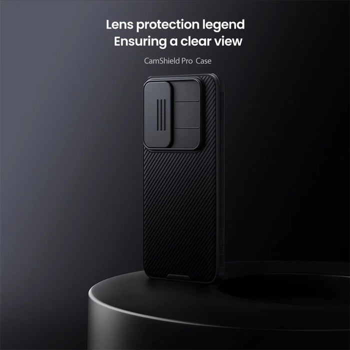 NILLKIN Camshield Pro Series for Samsung Galaxy S25 FE Case PC + TPU Phone Cover with Camera Slider - Black - 5