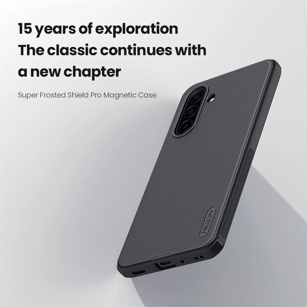 NILLKIN Frosted Shield Pro for Samsung Galaxy A17 5G / A17 4G Magnetic Case PC + TPU Phone Cover - 5