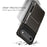For iPhone Air Case PC + TPU Dual Layer Back Phone Cover with Card Holder - Grey - 6