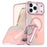 For iPhone 17 Pro Max Case Compatible with MagSafe Color Changing PC TPU Phone Back Cover - Pink - 1