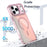 For iPhone 17 Pro Max Case Compatible with MagSafe Color Changing PC TPU Phone Back Cover - Pink - 3