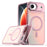 For iPhone Air Case Compatible with MagSafe Color Changing PC TPU Phone Back Cover - Pink - 1