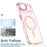 For iPhone Air Case Compatible with MagSafe Color Changing PC TPU Phone Back Cover - Pink - 5