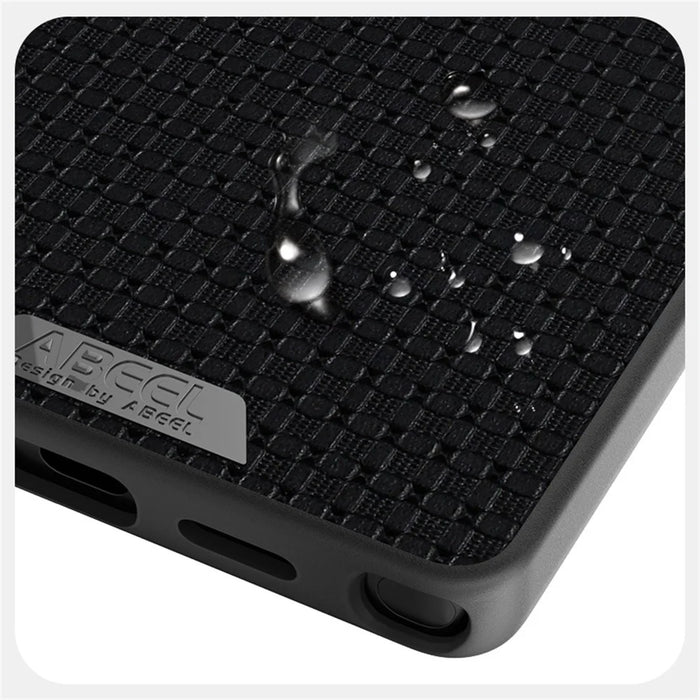 ABEEL For Samsung Galaxy S25 FE Magnetic Case Textured Micro-Embossing Back Cover - Black - 3